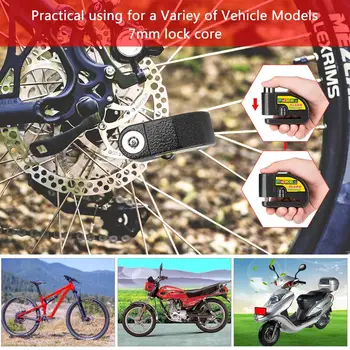 Anti-tyveri Vandtæt Motorcykel Lås Cykling Security Lock Kontrol Vibration Alarm 110db Cykel, Motorcykel Alarm cykel lås