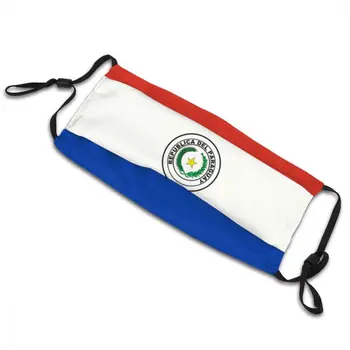 Flag Paraguay Unisex Voksen Genanvendelige Munden Ansigtsmaske Støvtæt Beskyttelse Cover Voksen Respirator Munden-Dæmpe