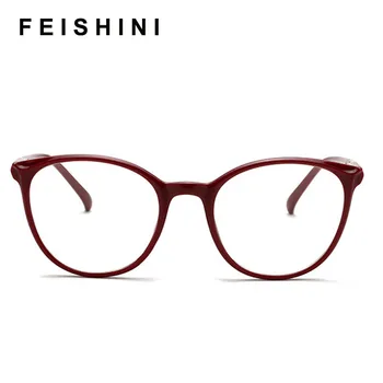 Feishini Sexet Briller Blokerer Filteret Reducerer Brillerne Stamme Klare Gaming Briller Kvinder Cat eye 2020