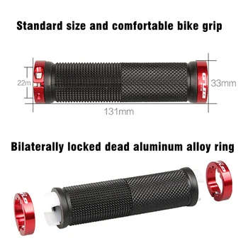 Sweatproof Cykling Aflåseligt Greb MTB Cykel Aluminium Legering + Gummi Anti-Skid Styr Greb For Mountain Road Cykel Greb
