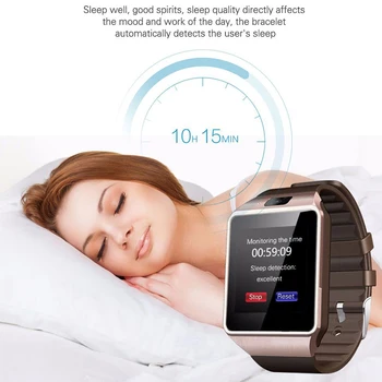 Smart Ur Touch Skærm Kamera Fitness Tracker Ure Mænd Kvinder Bluetooth Musik Armbåndsur SIM-Kort Smartwatch Til Ios Android