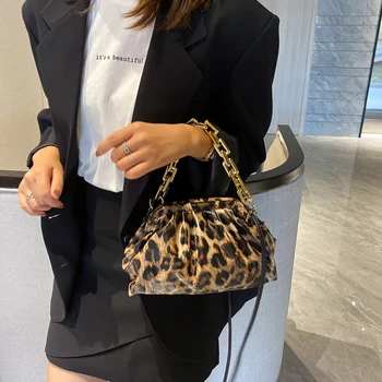 Retro Håndtasker For Kvinder 2020 Trendy Leoparder Skuldertaske Kvindelige Læder Crossbody Taske Kvinder Bolle Punge Og Håndtaske