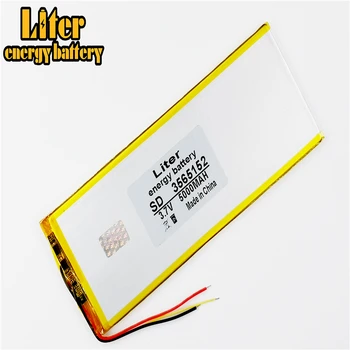 3 line 3565152 3,7 V 5000mAh 3565150 Polymer lithium-ion / Li-ion batteri til tablet pc,POWER BANK,cell phone