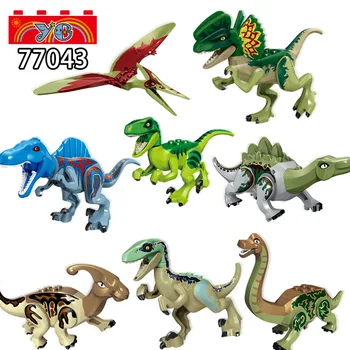 ZM320 Sæt Skaberen Gennemsigtig Verden Dinosaur Tyrannosaurs Rex Dukker Mursten Samling byggesten Børn Gave Legetøj