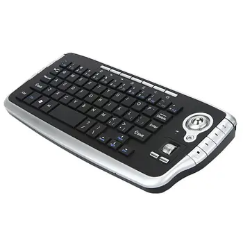 Mini-2,4 G Trådløst Tastatur, Trackball Tastaturet, Bærbare Multifunktion Trackball Mus Mms Fingerboard til HTPC