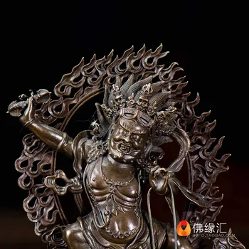 Tibetanske Buddhistiske seiko tantriske ren kobber vajrapani / tendens til at bodhisattva Buddha-statue / trompet / 2 tommer