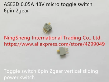 Originale nye ASE2D 0.05 EN 48V micro vippekontakt 6pin 2gear lodret skubbe power-kontakten