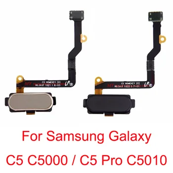 Forside Menu-Knappen Fingerprint Sensor Retur-Tasten Botton Flex Kabel Til Samsung Galaxy C5 C5000 / C5 Pro-C5010