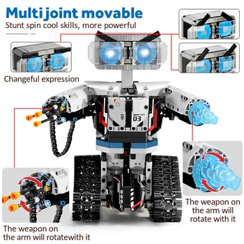 NYE SEMBO Tekniske RC Robot byggesten Skaberen Byen Fjernbetjening Intelligent Robot Bil Våben Mursten Legetøj For Børn