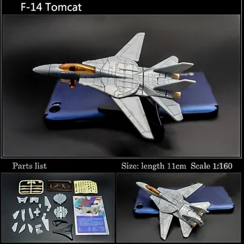 F-14A Tomcat Fighter 4D Forsamling Fighter Model Indsamling Puslespil Figur Toy
