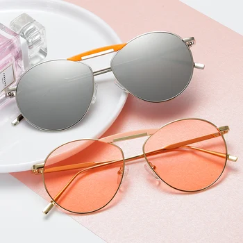 Brand Design, Mode Solbriller Nye Mænd Kvinder Metal solbriller Vintage Luksus Solbrille UV400 Shades Brillerne, Oculos de sol