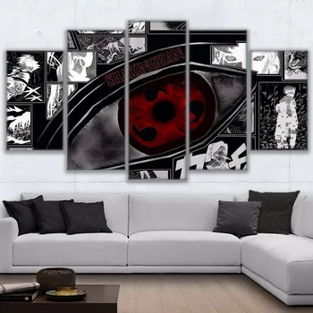 Modulopbygget Væg Kunst Billeder Canvas HD Trykt Animationsfilm Maleri Indrammet 5 Stykker Naruto Lignedede Plakat Moderne Hjem Decor Værelses PENGDA