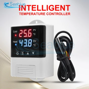 DTC2200 DTC2210 AC 110V-220V LED Digital Termoregulator Termostat Temperatur Controller Køling Varme Skifte DS18B20 Sensor