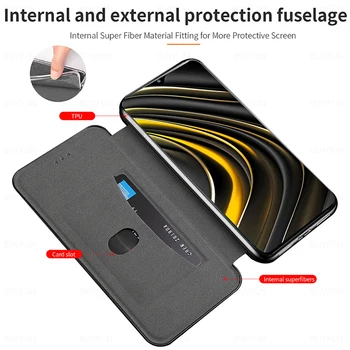 Stødsikkert Magnetisk Flip Phone Case For Xiaomi Mi 11 6D Blød Ryg Dækker på Xiomi Xaomi Poco M3 X3 NFC Pocom3 Poko 3M Mi11 Rustning