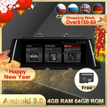 4G+64G Android 9.0 Bilen multimedia-Afspiller, GPS Navi Til BMW 7er F01 F02 F03 F04 2008-2012 bil auto radio stereo head unit gratis kort