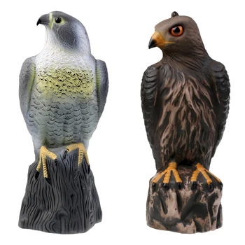 Naturtro Eagle Lokkefugle Hawk Fugleskræmsel med Lyse Øjne - Haven Dekoration Græsplæne Ornamenter Tree Decor