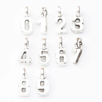 Hot salg 100 STK zink legering metal brev retro vedhæng DIY håndlavede smykker halskæde vedhæng