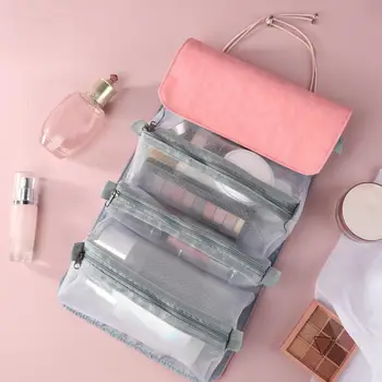 1 Pc ' er til Store Kvinder, Makeup Tasker aftagelig Cosmetic Bag PU Læder Vandtæt Lynlås Make Up Taske Travel Vask Arrangør Skønhed Sag