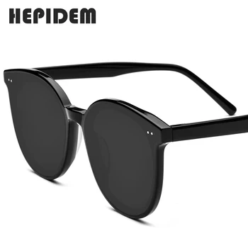 HEPIDEM 2020 Nye Acetat Square Solbriller Kvinder Blid Brand Designer Oversize solbriller til Mænd Spejlet UV400 koreanske solo
