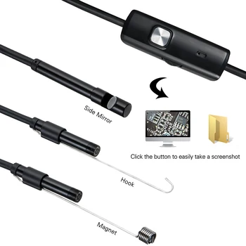 7/5.5 mm Linse Endoskop USB-fleksibel Slange Vandtæt HD-Inspektion af Rør Kamera-Endoskop Endoskop For Android Telefon PC-Biler
