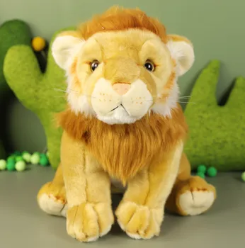 2020 Nye ankomst Simulering Lion Plys Legetøj Jungle Dyr Afrikanske Løve Dukke Zoo Souvenir Gave Børn