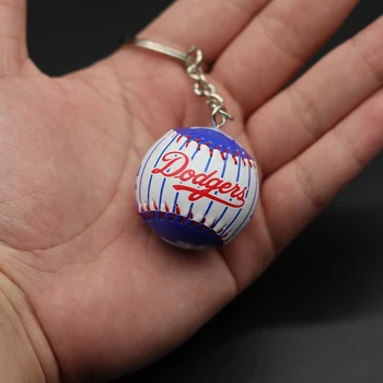 3D Sport baseball nøgleringe Souvenir-PU Læder Nøglering til Mænd Fans Nøglering Vedhæng Kæreste Gaver