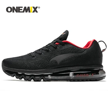 ONEMIX 2020, der Kører Sko Til Mænd Blød Air Cushion Åndbar Strikket Vamp Mandlige Udendørs Atletisk løbesko Walking Sneakers