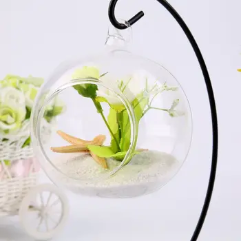 Kreative Hjem Have Klart Glas Blomst Hængende Vase Plantageejer Sukkulent Plante, Microlandscape Glas Flasker