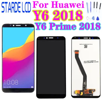 Ny For Huawei Y6 2018 LCD-Skærm Touch screen ATU L11 L21 L22 LX1 LX3 L31 L42 For Huawei Y6 Prime 2018 LCD-Skærm