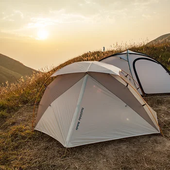 Naturehike Tågen 2 Person 20D Nylon Silikone Coating Vandtæt Backpacking Telte Ultralet Mountain Camping Telt X Cross Bar
