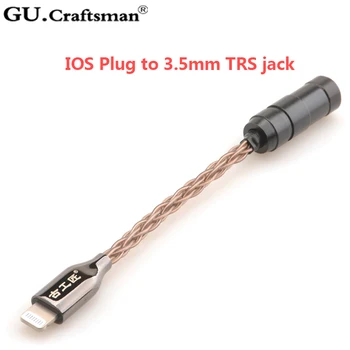 GUCraftsman 8core occ kobber For iPhone11/8s Plus X-Antal/xr 8/11Pro Max 2,5/4.4 mm balance Hovedtelefon kabel-adapteren