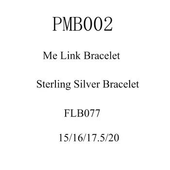 Mig Link Armbånd af 925 Sterling Sølv Smykker Mode Armbånd Til Kvinde DIY Fashion Smykker at Gøre