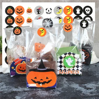 216pcs/masse Halloween Dekoration Stickers er selvklæbende Papir Græskar Tætning klistermærker Etiketter Gave Pose Forsyninger Halloween Party Indretning