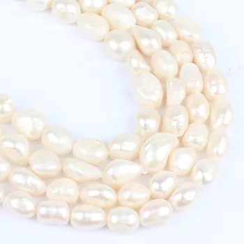 Mode naturlige 10-11mm/11-12mm Uregelmæssig Form perle halskæde Til Kvinder Girl ferskvands perle halskæde smykker at gøre diy