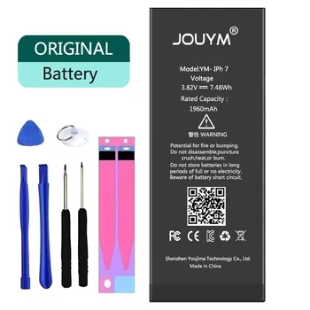 JOUYM Høj Kvalitet Batteri Til iPhone 5 5s SE 6 6s 6 s 7 8 Plus Oprindelige Kapacitet Batería Udskiftning Batterie Med Værktøjer Kit