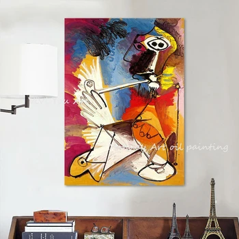 Picasso Olie maleri Hånd-malet abstrakt oliemaleri modulære maleri figur kunst væggen billedet væg billeder til soveværelse