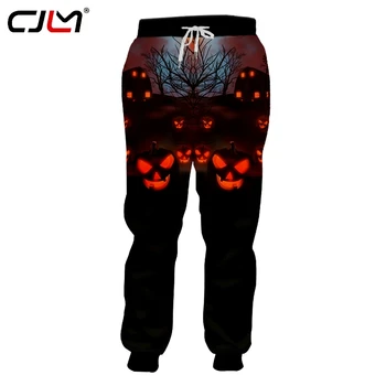 CJLM Mand Happy Halloween Sweatpants Forfærdelige Red Eyed Græskar Bukser 3D Printet Varm Salg med Høj Kvalitet Herre Pants