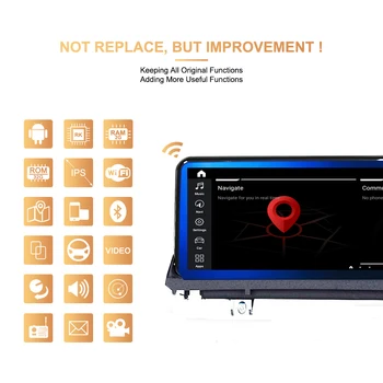 Android 9.0 Car Multimedia-afspiller bil dvd-afspiller er auto lyd For BMW E70/E71/X5/F15 CCC GPS-Radio, navigation, stereo aux medier