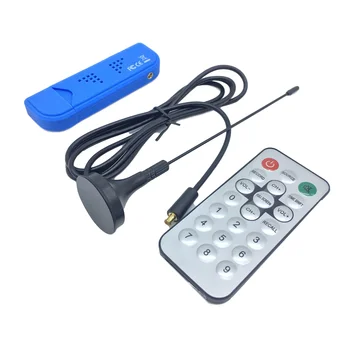 TV-Tuner USB2.0 Blue TV Stick DAB-FM / DVB-T RTL2832U R820T SDR RTL-SDR Dongle Stick Digital TV-Modtager IR-Fjernbetjening Med Antenne