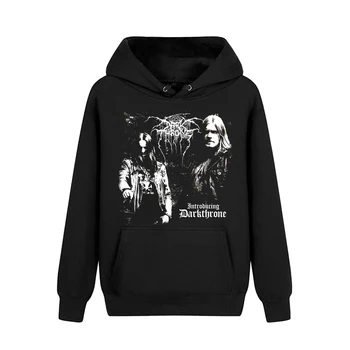 Bloodhoof Darkthrone Sang album, Heavy Metal, Black Metal musik sort nye hoodie Asian Størrelse