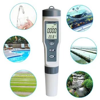 Vand Elektrolysatoren test Elektrolyse Vand Værktøjer TDS/PH/TEMP Test Pen Temperatur Tester pen Vand kvalitetsmåling