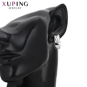 Xuping Syntetisk Cubic Zirconia Øreringe til Kvinder i Europæisk Stil, Små Miljømæssige Kobber Mode Smykker 98116