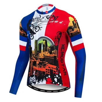 2021 Mænds Pro Team Cycling Jersey Tøj med Lange Ærmer Efteråret MTB Cykel Cyklus, Toppe Tøj Maillot Ropa Ciclismo