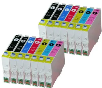 12 kompatibel blæk Epson T0481/2/3/4/5/6 r200/220/300/320/340/rx500/600/620/640 kompatibel