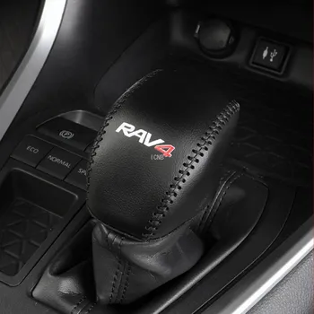 For Toyota RAV4 2019 2020 2021 Automatisk Transmission Ægte Læder Skift Dæksel Tilbehør