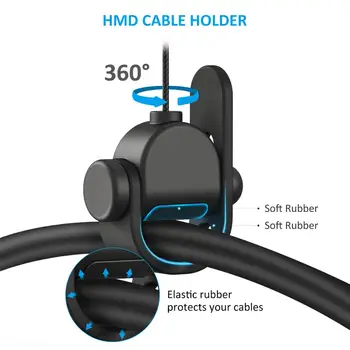 VR tilbehør 1STK Tavs VR kabeltræk til HTC Vive/Vive Pro/Oculus Kløfter/Sony PS/Windows VR/Ventil indeks Kabel Management