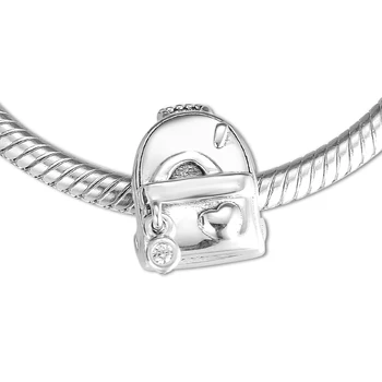 Charms 925 Sølv Oprindelige Passer til Pandora Armbånd Sterling Eventyr Bag Charm Perler til gør det selv-Kvinder Smykker