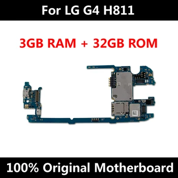 Nye Ankomst Bundkort Til LG G4 H811 32GB Ulåst Bundkort Med Fuld Chips Originale Android OS-System Logic Board