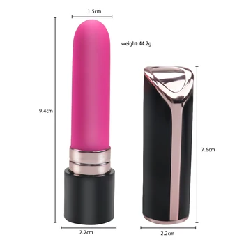 Bullet Lipstick Vibrator til Klitoris Stimulation10 Vibration Modes Genopladelig Vandtæt G-punkt Stimulator Sex Legetøj til Kvinder