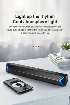 2020-TV Sound Bar USB-AUX Kabel Og Trådløst Bluetooth-hjemmebiograf FM-Radio Surround Soundbar For PC TV-Højttaler